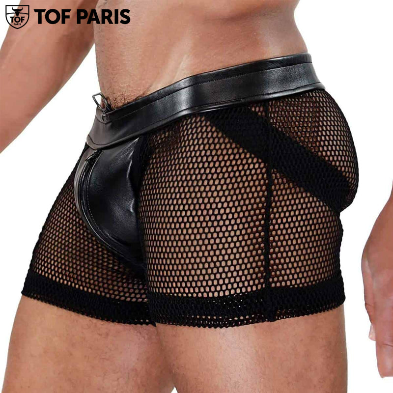 TOF Paris - Spartacus Full Zip Jockshorts - Black