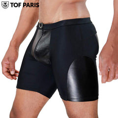 TOF Paris - Deri Full Zip Shorts - Black