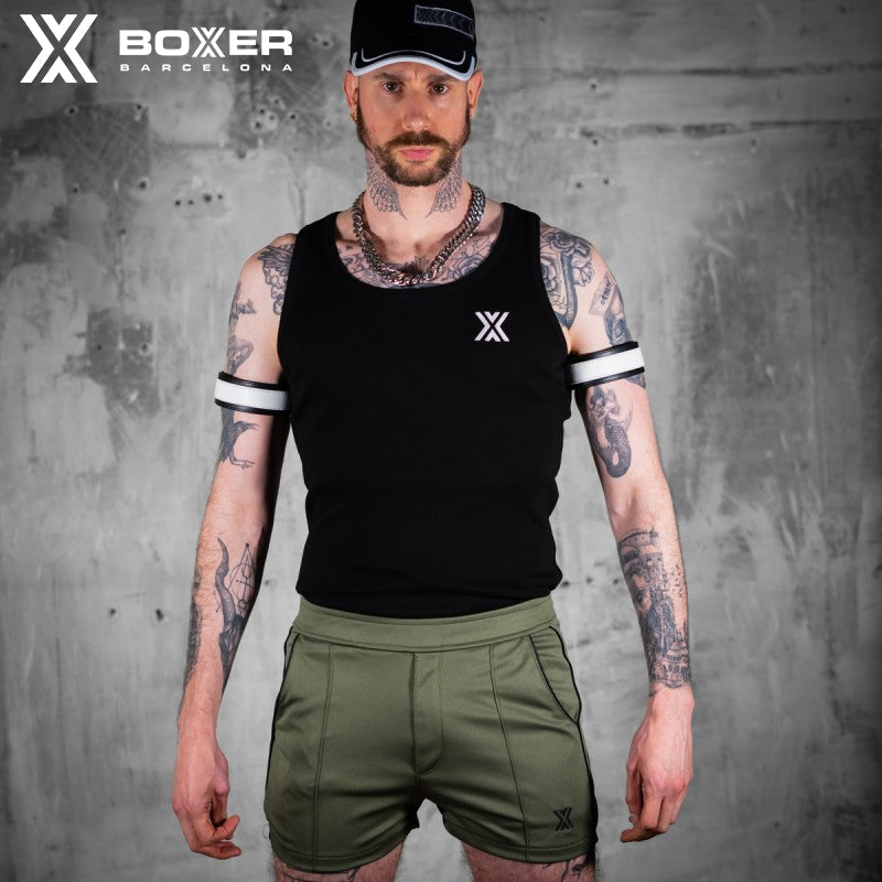 BOXER - Pantalones cortos T-Class - Caqui/Negro 