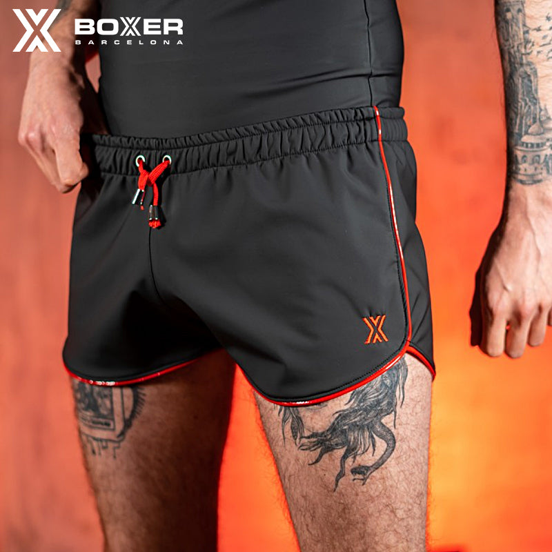 BOXER - Neo Sexy Shorts - Black/Red