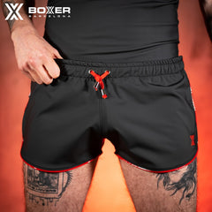 BOXER - Neo Sexy Shorts - Black/Red