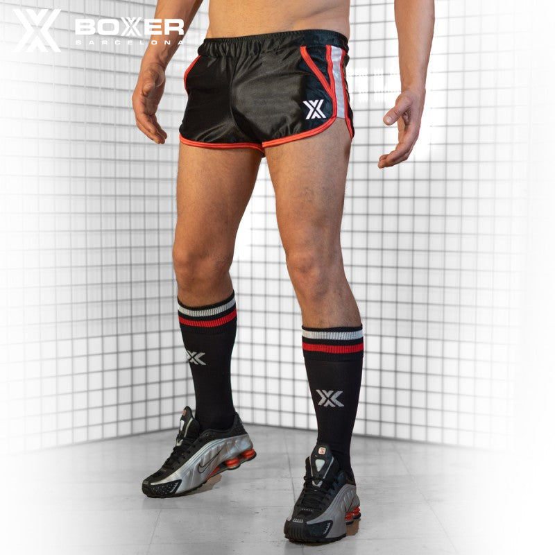 BOXER - Miniboxer 80s Short - Black/White/Red