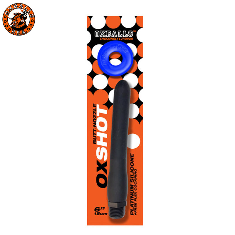 Oxballs - Oxshot Butt-Nozzle Shower Hose 6 inch & Flex Cockring