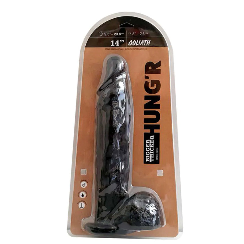 HUNG'R Goliath Black 14.00 inch(36.00 cm. Ø 7.60 cm.)