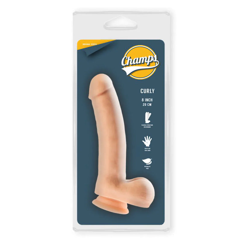 Champs - Curly Original Dildo 8 inch (20 cm)