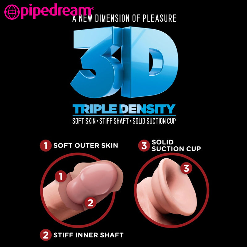 Pipedream - 3D Cock with Balls 5 inch (13 cm)