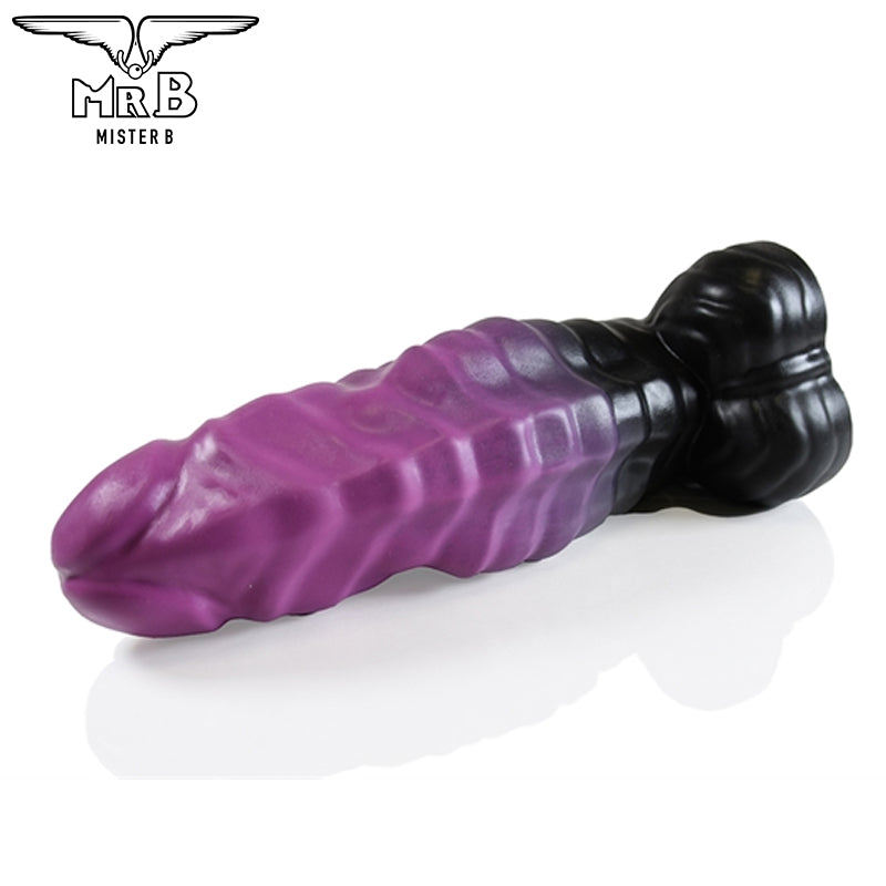 Mister B - HellHound Drogon Dildo - Schwarz Lila S (22 cm)