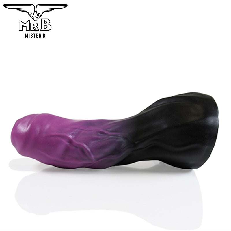 Mister B - HellHound Horus Dildo - Schwarz Lila S (20 cm)