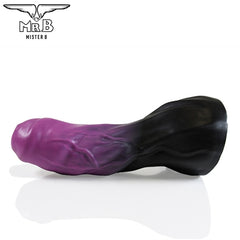 Mister B - HellHound Horus Dildo - Schwarz Lila S (20 cm)