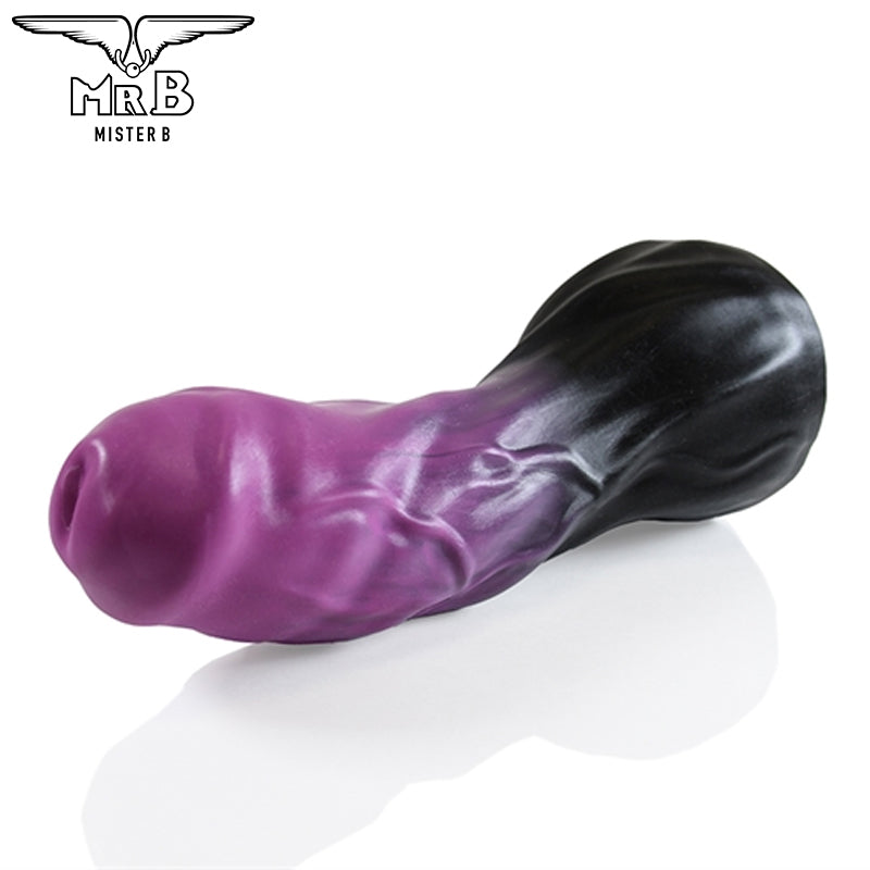 Mister B - HellHound Horus Dildo - Schwarz Lila S (20 cm)