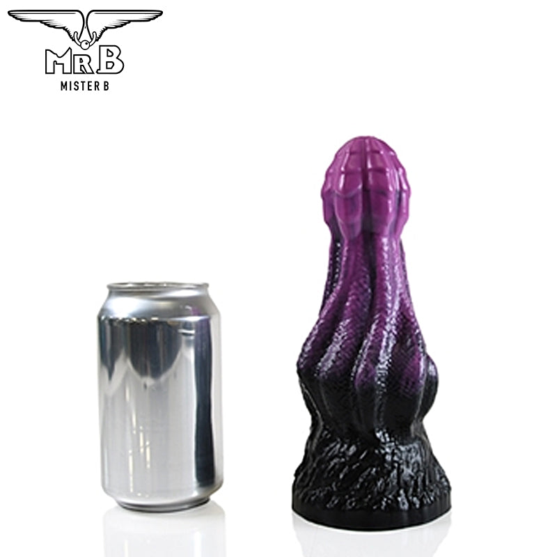 Mister B - HellHound Hydra Dildo - Schwarz Lila S (18 cm)