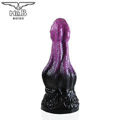 Mister B - HellHound Hydra Dildo - Schwarz Lila M (23 cm)