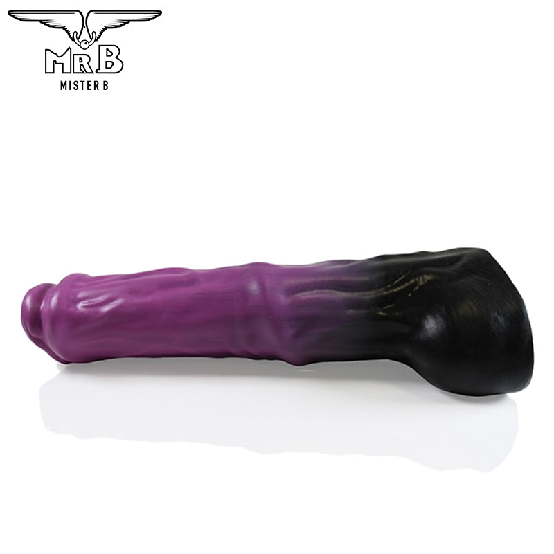 Mister B - HellHound Pegasus Dildo - Schwarz Lila S (22 cm)