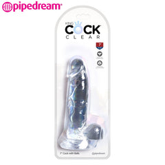 Pipedream - King Cock Clear 7 Inch Balls Transparent (18 cm)