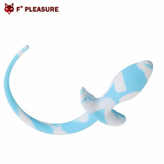 F* Pleasure Silicone Dog Tail White Blue