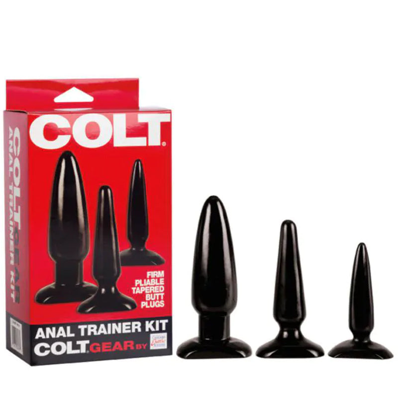 Kit de entrenamiento anal Colt de 3 tapones anales