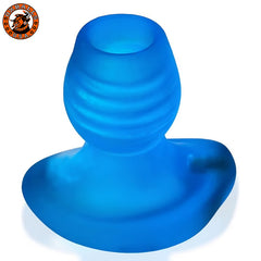 Oxballs - Glowhole-1 Plug anal hueco con inserto de LED Blue Morph Small