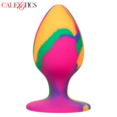 CalExotics - Tapón anal Cheeky grande con efecto tie-dye