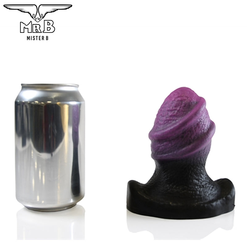 Mister B - Plug Anal HellHound Sphinx - Negro Morado M (12 cm)