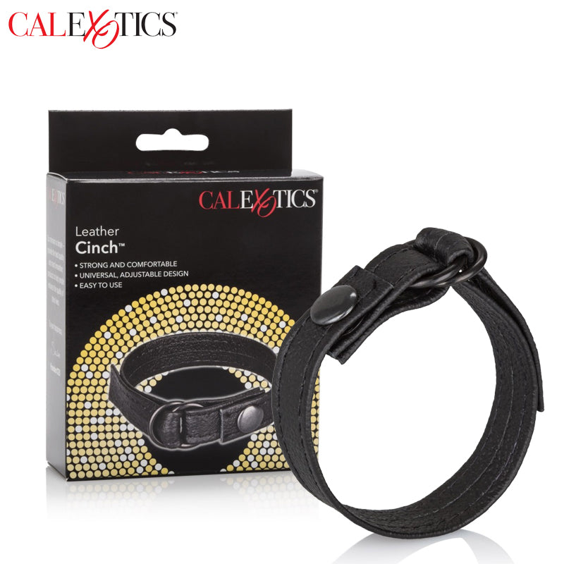 CalExotics - Cuir Cinch Anneau pénien Strap