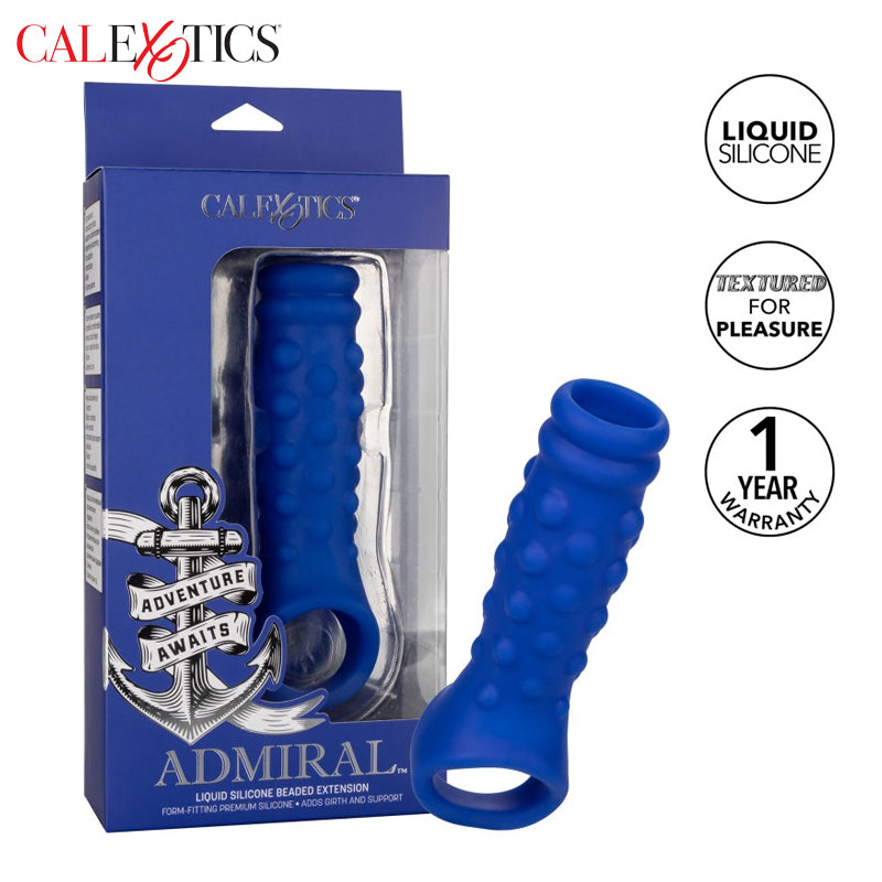 CalExotics - Admiral Beaded Extension Penis Extender Sleeve