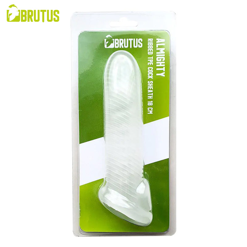 BRUTUS - Almighty - Cock Sheath 18 cm. (7.00 inch) - Clear