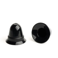 665 Leather - Super Silicone Nipple Suckers Large - Black