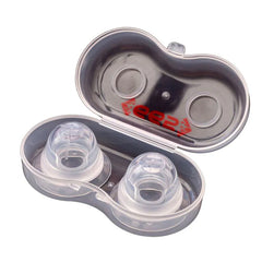 665 Leather - Super Silicone Nipple Suckers With Travel Case - Clear