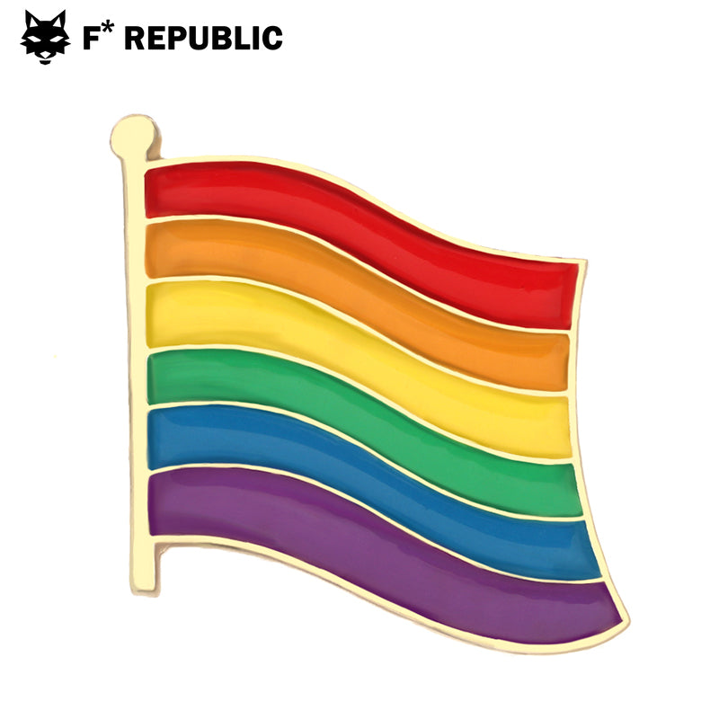 PRIDE LGBTQ Rainbow Jewelry Pin - Flag