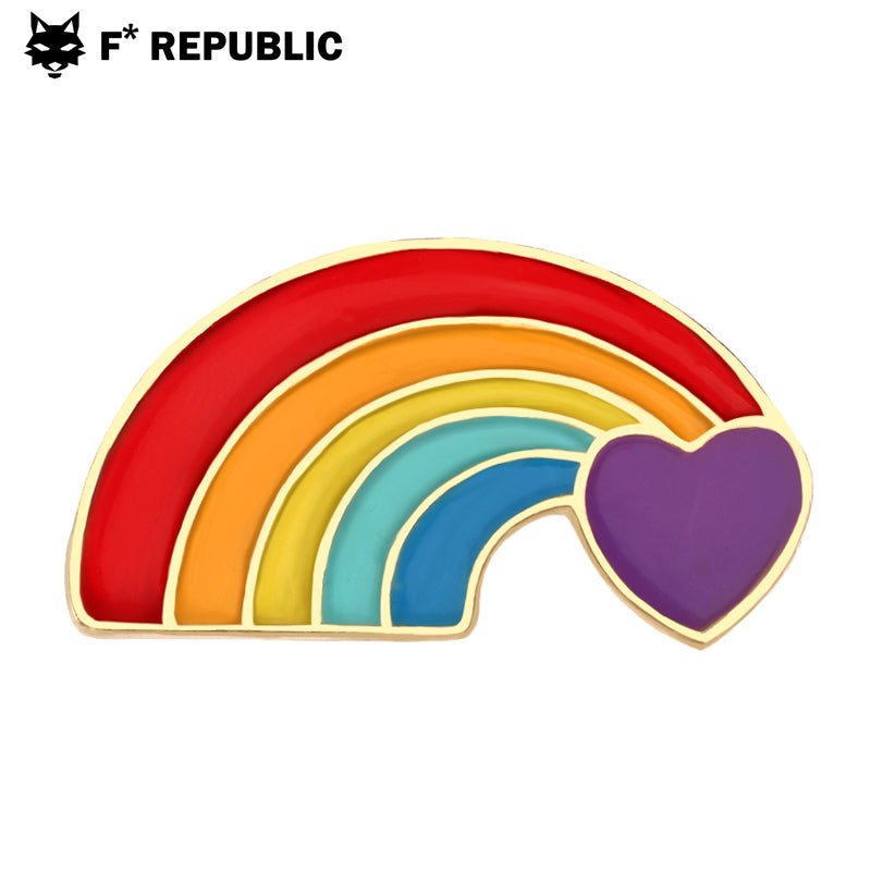 PRIDE LGBTQ Rainbow Jewelry Pin - Rainbow