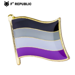 PRIDE LGBTQ Rainbow Jewelry Pin - Asexual