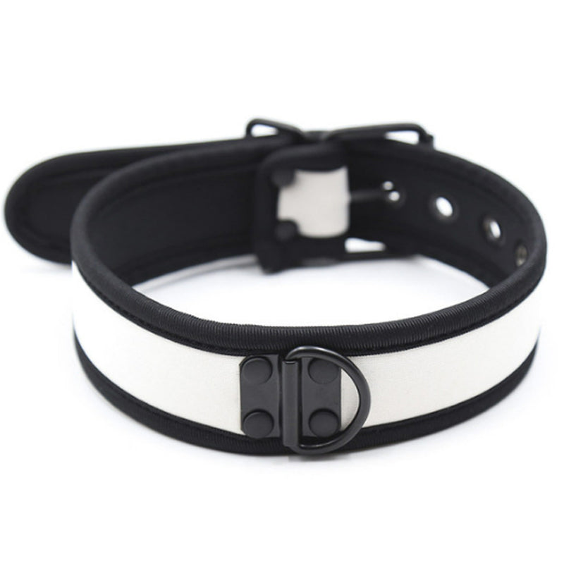 Puppy Collar Choker S/L White