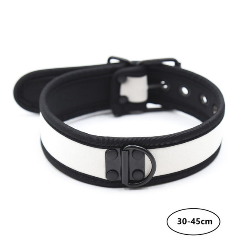 Puppy Collar Choker S/L White