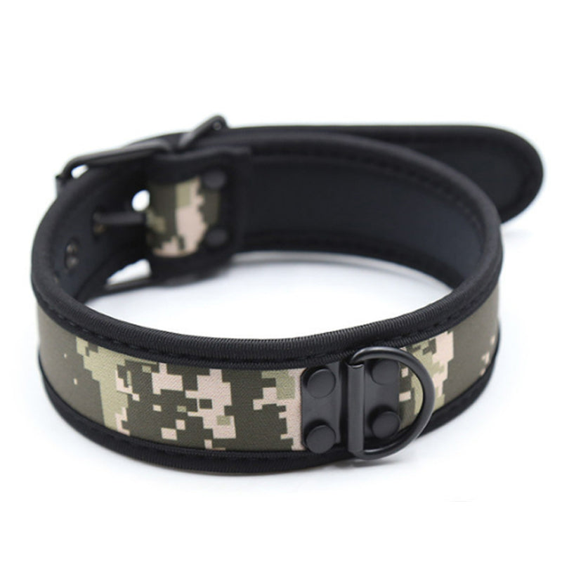 Gargantilla Collar Cachorro S/L Camo Verde