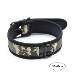 Gargantilla Collar Cachorro S/L Camo Verde