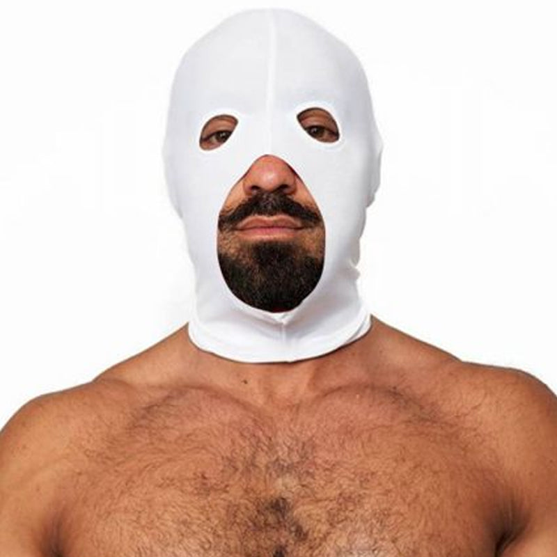 Mister B Lycra Cocksucker Hood White