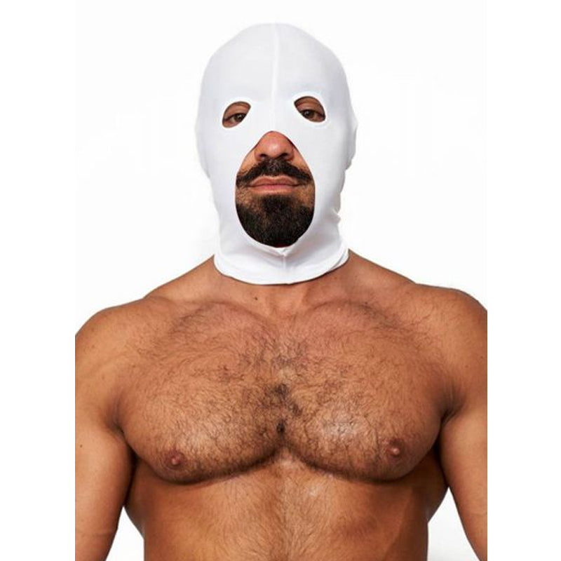 Mister B Lycra Cocksucker Hood White