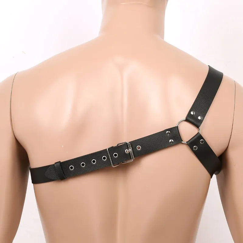 Chest Harness Muscle Strap Bondage PU Leather