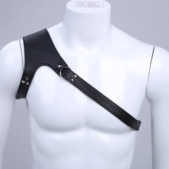 Chest Shoulder Harness Muscle Bondage PU Leather