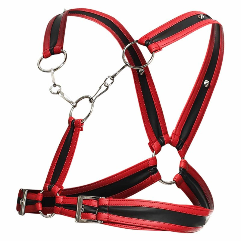 DNGEON Cross Chain Harness Red