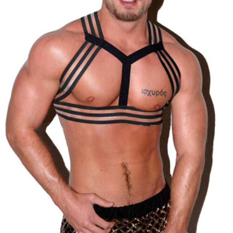 Party Club Harness White-Black