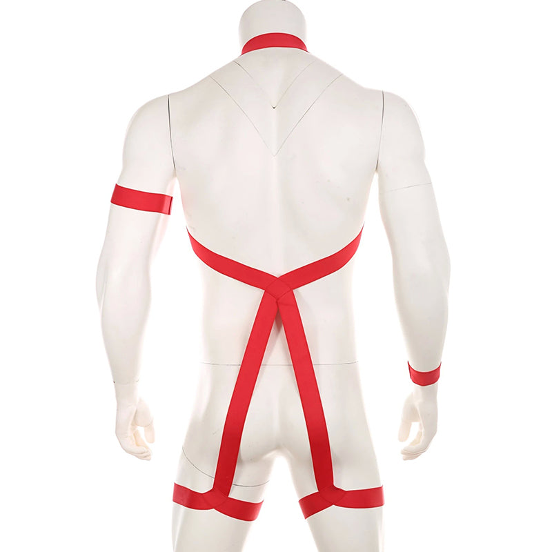 Club Party Body Harness Red