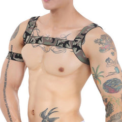 Klassisches Army / Military Party Harness Camo Grün