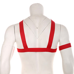 Club Harness Y-Front Red with Ring