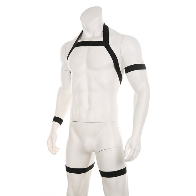 Club Party Body Harness Black