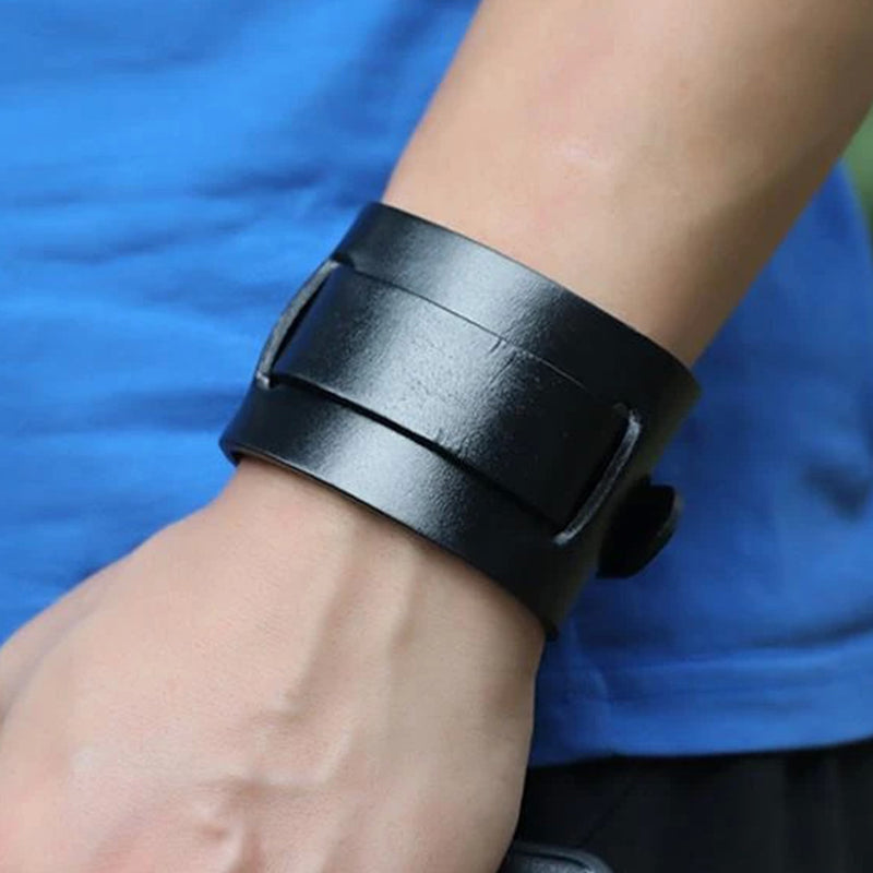 Lederarmband mit Manschette