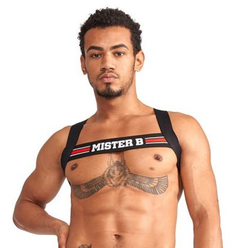 Mister B Urban Club Harness X-back Striped Red