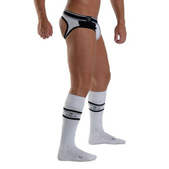 Mister B URBAN Football Socks with Pocket White