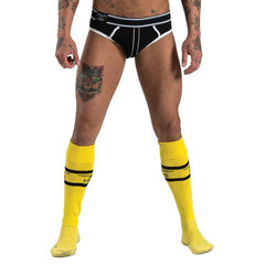 Mister B URBAN Football Socks with Pocket Yellow