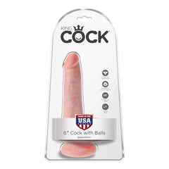 Pipedream King Cock 6" Cock with Balls Skin (15 cm)